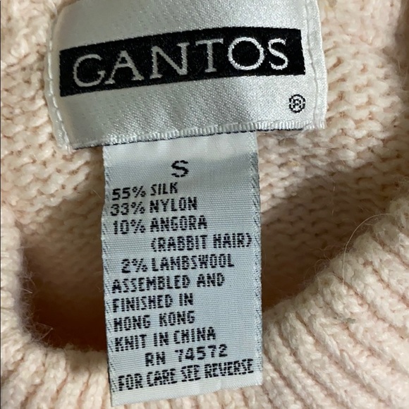Gantos Vintage Silk Angora L-Wool Lt. Pink Sweater - Picture 10 of 12